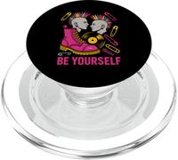 Camiseta Gay Punk Be Yourself Colorida Pride PopSockets PopGrip para MagSafe