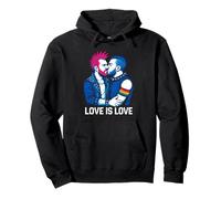 Camiseta Gay Punk Love is Love Rainbow Pride. Sudadera con Capucha