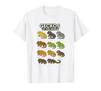 Camiseta Geckos of The World Diseño Reptiles Lagartos Camiseta