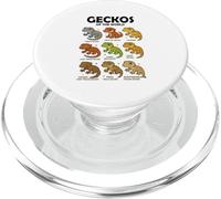 Camiseta Geckos of The World Diseño Reptiles Lagartos PopSockets PopGrip para MagSafe