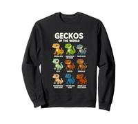 Camiseta Geckos of The World Diseño Reptiles Lagartos Sudadera