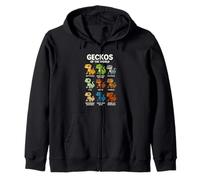 Camiseta Geckos of The World Diseño Reptiles Lagartos Sudadera con Capucha