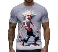 Camiseta genérica de manga corta para hombre, camiseta de fantasía con estampado de gallo en 3D, blusa humanística de cuello redondo, camisa de moda, camisa casual primavera verano camisas estilo