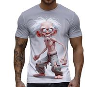 Camiseta genérica de manga corta para hombre, camiseta de fantasía con estampado de gallo en 3D, blusa humanística de cuello redondo, camisa de moda, camisa casual primavera verano camisas estilo
