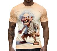 Camiseta genérica de manga corta para hombre, camiseta de fantasía con estampado de gallo en 3D, chaqueta humorística de cuello redondo, camisa de moda, primavera, verano, camisa casual de moda