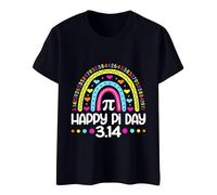 Camiseta genérica de manga corta para mujer, es el día de Pi y un diseño elegante con una camiseta impresa., Le Noir, XXL