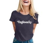 Camiseta genérica de manga larga para mujer camisetas sarcásticas para mujer con dichos divertidos camisetas gráficas fantasía para mujer, gris, M