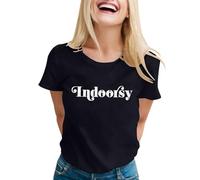 Camiseta genérica de manga larga para mujer camisetas sarcásticas para mujer con dichos divertidos camisetas gráficas fantasía para mujer, Le Noir, XL