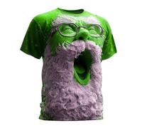 Camiseta genérica de Navidad fea para hombre, camiseta ridícula de Santa Claus para hombre, camisa impresa cara de Santa Claus, camisas de traje básicas otoño invierno suéteres Rigolos para hombres