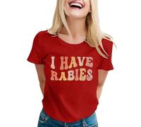 Camiseta genérica para mujer con mensaje cariñoso "Mi yerno es mi hijo favorito" camiseta casual de manga corta para mamá, rojo, XXL
