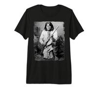 Camiseta Geronimo Guerrero Nativo Americano Camiseta Premium