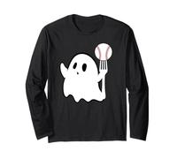 Camiseta Ghost Forkball de béisbol con forma de horquilla, bola K, ponchada Manga Larga