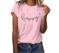 Camiseta Gimnasio Mujer Camiseta de Manga Corta Informal con diseño Moderno y Corte Holgado para Uso Diario en Cualquier Temporada (XL)