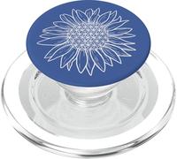 Camiseta Girasol Flor de la Vida, Geometría Sagrada PopSockets PopGrip para MagSafe