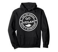 Camiseta Go Vegan Derechos de los Animales Camisa Vegana ecológica Saludable Sudadera con Capucha