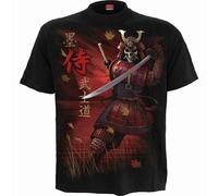 Camiseta Goth Samurai Dragón Esqueleto Japonés Spiral Direct E033M101