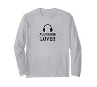 Camiseta gráfica acogedora para Amantes de los audiolibros Manga Larga
