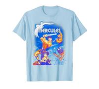 Camiseta gráfica con póster de la película Hércules de Disney y portada de DVD Camiseta, Hombre, Azul Bebé, S