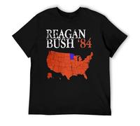 Camiseta gráfica de campaña política envejecida de estilo retro vintage de 1984, diseño clásico de las elecciones de los años 80, Estilo negro, 3XL