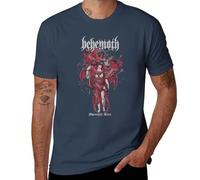 Camiseta gráfica Extreme Metal para hombre, diseño de luna oculta, camiseta de algodón estilo muerte ennegrecida, Navy-style, 5XL