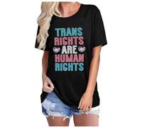 Camiseta Gráfica Femenina con Mensaje de Igualdad de Derechos Superior de Apoyo a las Causas Sociales y Regalo Comprometido, Le Noir, L