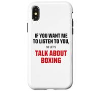 Camiseta gráfica I Only Want To Talk About Boxing Sports Carcasa para iPhone X/XS