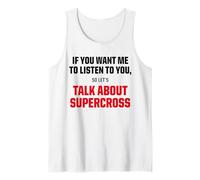 Camiseta gráfica I Only Want To Talk About Supercross Motorsport Camiseta sin Mangas