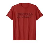 Camiseta gráfica "I Wrote A Long Love Letter to you" Camiseta