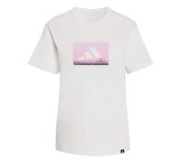 Camiseta Gráfica Outdoor Adventure Adidas Unisex Fitness Blanco M XS S L
