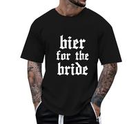 Camiseta gráfica para hombre con manga corta, cuello redondo, cómoda para actividades al aire libre, unisex, camiseta de ocio, Negro , XXL