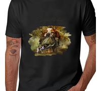 Camiseta gráfica para hombre con temática de caza de y - Camiseta negra diseñada para entusiastas del , con un ajuste y cortas, lavable a máquina, para y amantes de