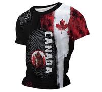 Camiseta gráfica para hombre, diseño de mitología nórdica, camiseta casual de manga corta para una mezcla cómoda, ajuste regular, elegante e informal, Negro, XL