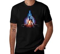 Camiseta gráfica retro de cuadrícula, camiseta futurista de ciencia ficción, camiseta de videojuegos inspirada en los años 80, camiseta unisex de algodón suave, Estilo:, 3XL