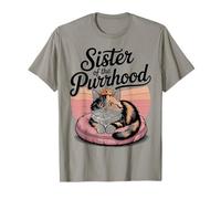 Camiseta gráfica Sister of The Purrhood Cat with Crown Camiseta