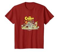 Camiseta gráfica The Cuphead Show! Boss Fight Camiseta, Niños, Arándano, 12 años