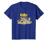Camiseta gráfica The Cuphead Show! Boss Fight Camiseta, Niños, Azul Real, 2 años