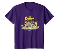 Camiseta gráfica The Cuphead Show! Boss Fight Camiseta, Niños, Morado, 12 años
