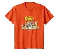 Camiseta gráfica The Cuphead Show! Boss Fight Camiseta, Niños, Naranja, 12 años