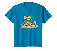 Camiseta gráfica The Cuphead Show! Boss Fight Camiseta, Niños, Zafiro, 12 años