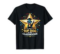 Camiseta gráfica Top Dog in the Classroom Cool Pup para niños Camiseta