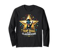 Camiseta gráfica Top Dog in the Classroom Cool Pup para niños Manga Larga