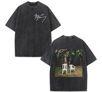 Camiseta Gráfica Vintage De Rapero Lavada Bad-Bunny, Camisetas Debi Tirar Mas Fotos DTMF, Camiseta De Gran Tamaño De Hip Hop a La Moda para Hombres Y Mujeres (F XL)