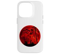 Camiseta Grunge Bats Flying Gothic Blood Red Moon Carcasa para iPhone 14 Pro