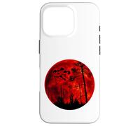 Camiseta Grunge Bats Flying Gothic Blood Red Moon Carcasa para iPhone 16 Pro