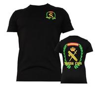 Camiseta Guardia Civil Laurel | Ropa Urbana para Hombre historiador opositor Color Negra Manga Corta para Actividades al Aire Libre (L)