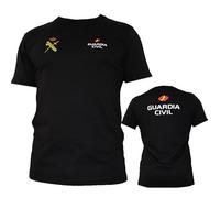 Camiseta Guardia Civil | Ropa Urbana para Hombre historiador opositor Color Negra Manga Corta para Actividades al Aire Libre (M)