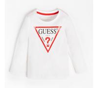 Camiseta Guess Logo Básico En El Frente Algodón Niño