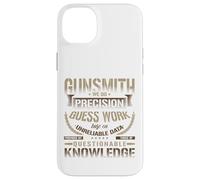 Camiseta Gunsmithing We Do Precision Guess Work Cool Gunsmith Carcasa para iPhone 14 Plus
