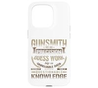 Camiseta Gunsmithing We Do Precision Guess Work Cool Gunsmith Carcasa para iPhone 15 Pro