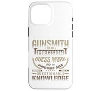 Camiseta Gunsmithing We Do Precision Guess Work Cool Gunsmith Carcasa para iPhone 16 Pro MAX